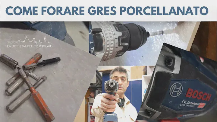 come forare il gres porcellanato con Bosch GSB 18V 150C