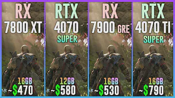 RX 7800 XT vs RTX 4070 SUPER vs RX 7900 GRE vs RTX 4070 TI SUPER - Tested in 25 Games