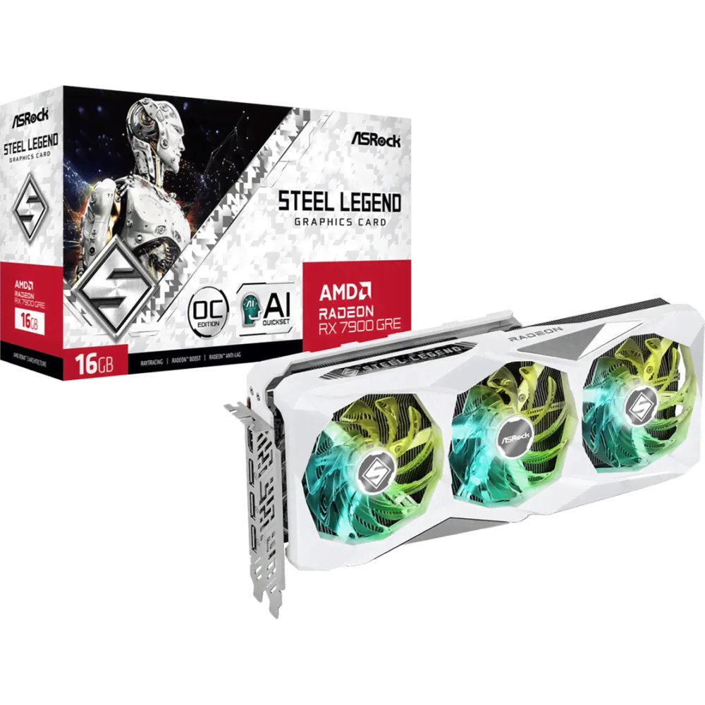 Видеокарта AMD Radeon RX 7900 GRE ASRock Steel Legend OC 16Gb (RX7900GRE SL 16GO)