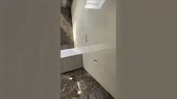 Fürdőszoba nagylapos burkolása