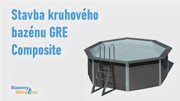 Stavba částečně zapuštěného bazénu GRE Composite