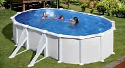 Каркасные бассейны GRE с контрфорсами 6.1х3.75х1.32 (насос)