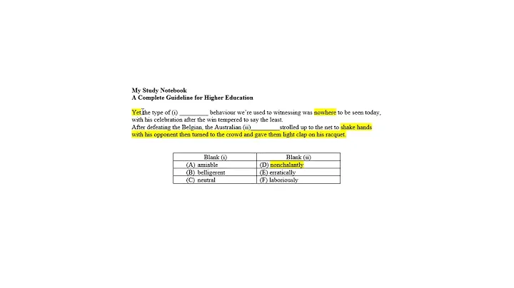 MSNB GRE Text Completion Verbal Reasoning 203