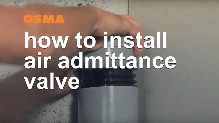 How to install air admittance valve - OSMA Soil & Waste
