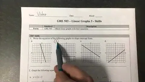 GRE 503 - Linear Graphs 3 **180 - 1b, 360 - 1c**