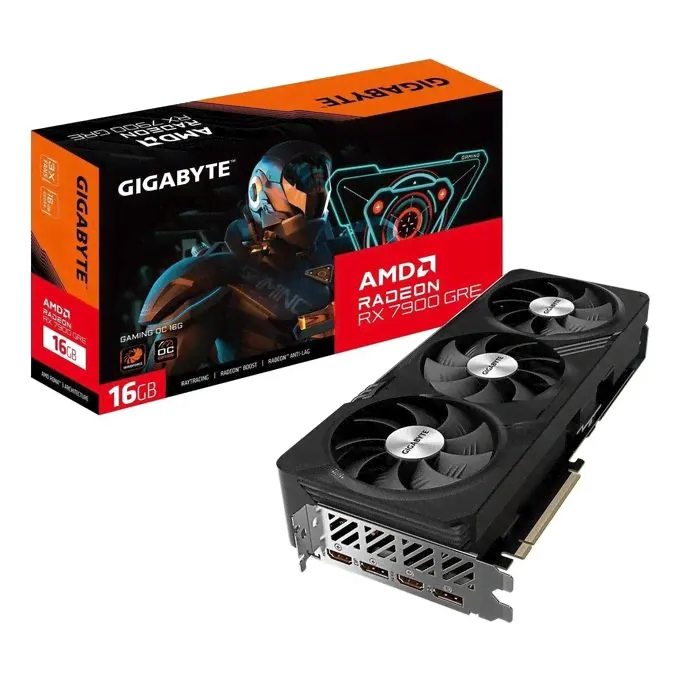 Видеокарта GigaByte AMD Radeon RX 7900 GRE 16Gb GV-R79GREGAMING OC-16GD-0
