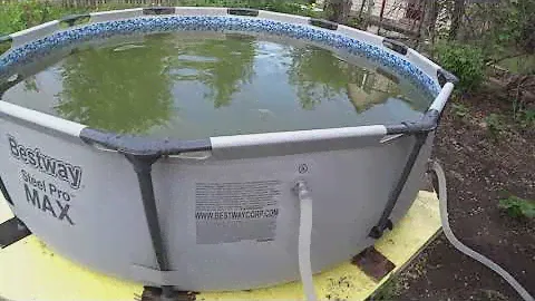 каркасный бассейн из леруа.