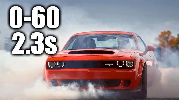Как Dodge Demon разгоняется до 60 миль в час за 2,3 секунды!